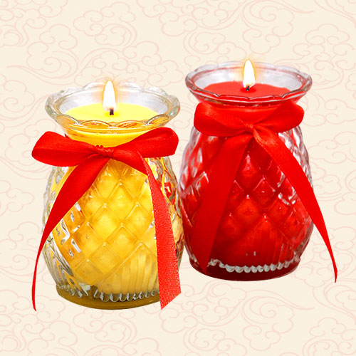 pineapple butter lamp candles